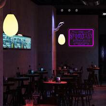 1PC Cocktail Bar LED Neon Light, Blue Script With Pink Martini Glass Accent, Dimmable Ambient Lamp For Home Bar, Man Cave & Party Backdrop, USB Operated Retro Bar Style Light Up Sign, Perfect Gift For Cocktail Lovers - Multi-color light - View 4