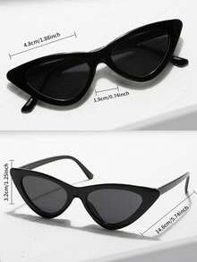 Shadewire Unisex Cat Eye Shaped Fashion Glasses, Suitable For Daily Decoration And MatchingVintage Retro - Multicolor - View 10