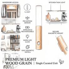 Wireless Motion Sensor Wall Light, Magnetic LED Night Light, Suitable For Bedroom And Hallway - White - View 4