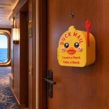 1pc 3D Printed Cruise Duck Mailbox, Front-Opening Plastic Mailbox, Cute Decorative Magnetic Wall-Mounted Mini Mailbox, Suitable For Cruise Ship Cabin Doors, Home Refrigerator, Office Decoration, Gift For Duck Hunting Enthusiasts - Duck - View 5