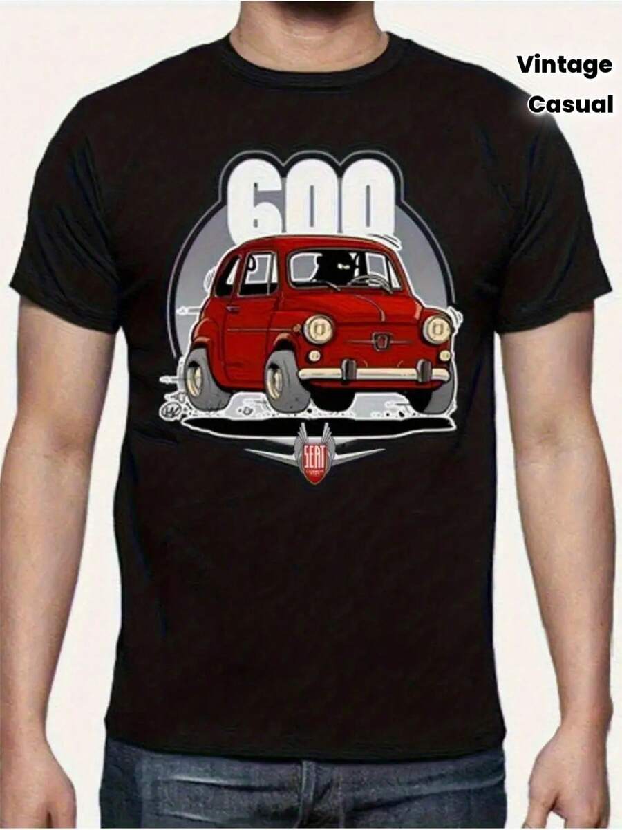 Men T-Shirts - 黑色 - 查看 1