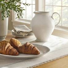 3555ml Stoneware Beverage Server Cream - Threshold ™   Designed With Studio McGee: Off-White Pitcher For Hot/Cold Drinks - 1 - View 2