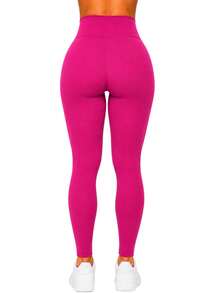 Winter Plush Women's Flannel Legging Pants - 玫紅色 - 查看 3
