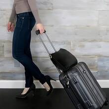 2-In-1 Travel Blanket & Neck Pillow, Soft Textured Foldable, With Luggage Strap And Backpack Clip For Easy Carrying, Suitable For Airplane, Car, Camping And Office Nap, Size 150x100cm, Multiple Colors, Perfect Travel Gift - Multicolor - View 9