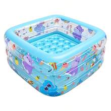 Cartoon Square Bathtub With Foot Pump, New Style Bathtub, Summer Outdoor Bathtub, All Seasons Use - Multicolor - View 14