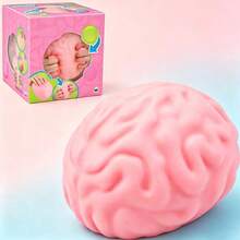 1個熱銷特大號大腦壓力緩解擠壓玩具，慢回彈大腦黏球 - 柔軟彈性，趣味擠壓，緩解焦慮，遊戲，愛好，收藏品，派對用品，青少年創意，青少年壓力緩解，節日禮物，情人節禮物，生日禮物 - 感官慢回彈擠壓球 - 慢回彈擠壓 - 慢回彈擠壓玩具 (無盒裝) - 彩色 - 查看 2