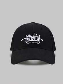 1 Gorra de béisbol unisex de moda con bordado de letras, gorra de béisbol retro ajustable, perfecta para actividades al aire libre, viajes y correr - multicolor - Ver 3