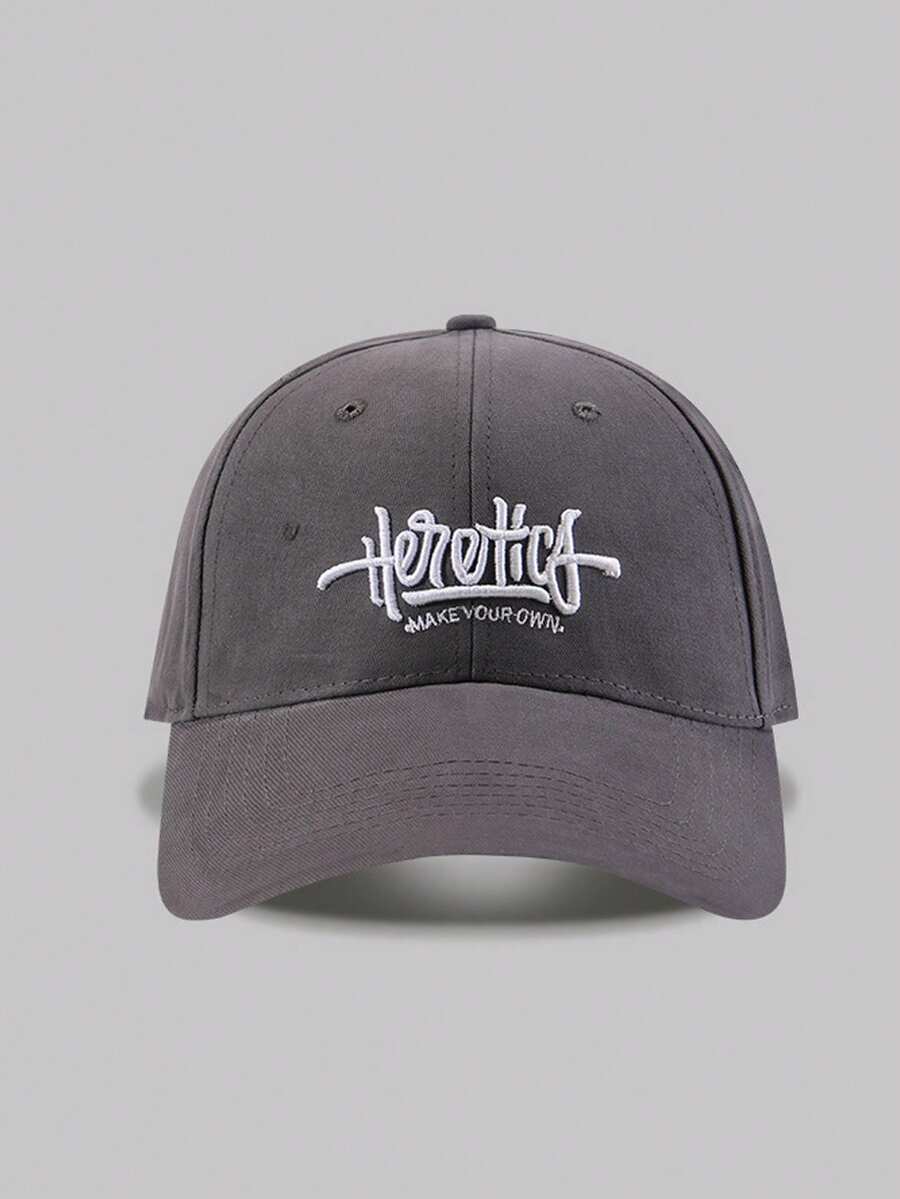 1 Gorra de béisbol unisex de moda con bordado de letras, gorra de béisbol retro ajustable, perfecta para actividades al aire libre, viajes y correr