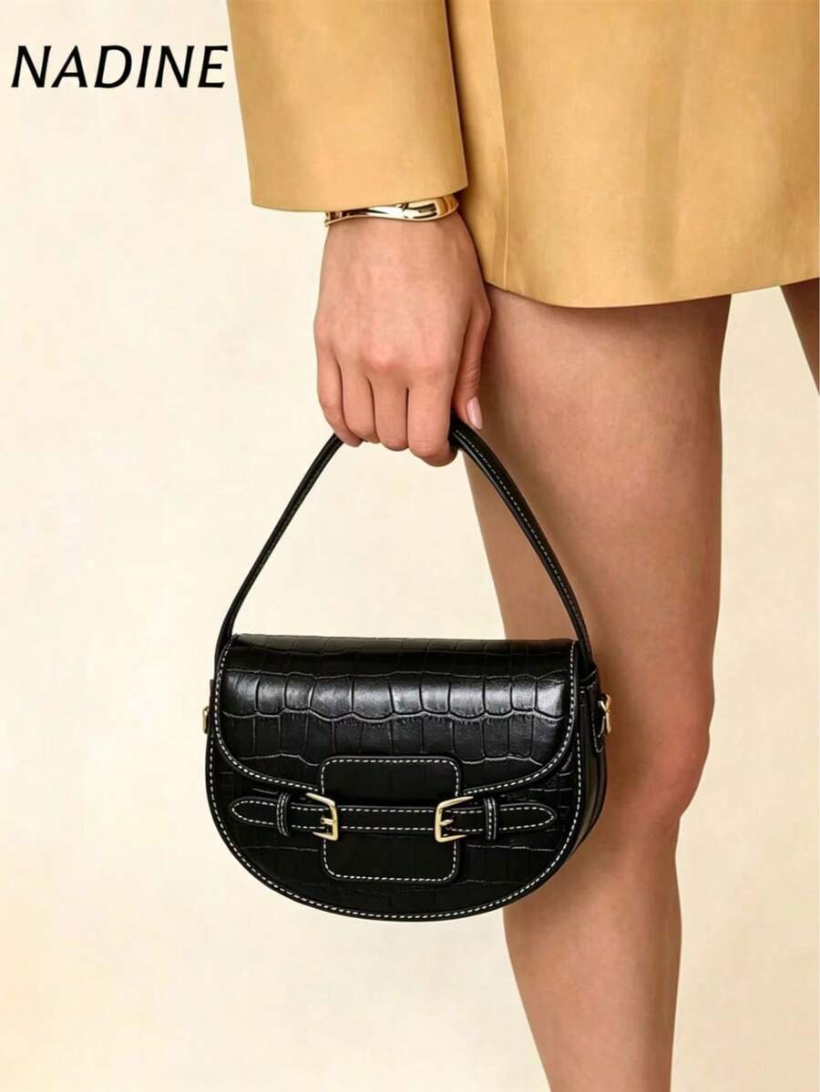 Niche Design Saddle Bag For Women, New Fashion Handbag, Shoulder Bag, Crossbody Bag