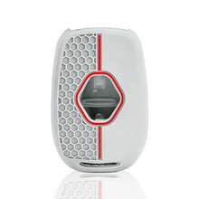 2-Button Remote Key Fob Silicone Protective Cover Compatible With Renault Kwid, Traffic Symbol, Dacia Sandero, Logan, Duster (2016, 2017, 2018 Models) - GRAY - View 2