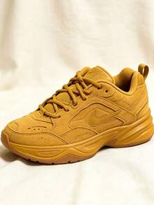 Nike Air Monarch IV Classic Versatile Lightweight Retro Casual Chunky Sneakers, Unisex - Brown - View 2