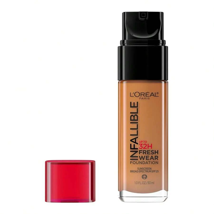 L’Oreal Paris L'Oreal Paris Makeup Infallible Up To 32 Hour Fresh Wear Lightweight Foundation, 411 Beige Ivory, 1 Fl Oz, Packaging May Vary-Father's Day - 510 榛子 - 查看 1