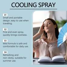 Summer Instant Cooling Body Spray Portable Refreshing Chill Mist Long Lasting Heat Relief Spray For Outdoor Workout Travel Daily Skin Care - Cooling Spray - View 8