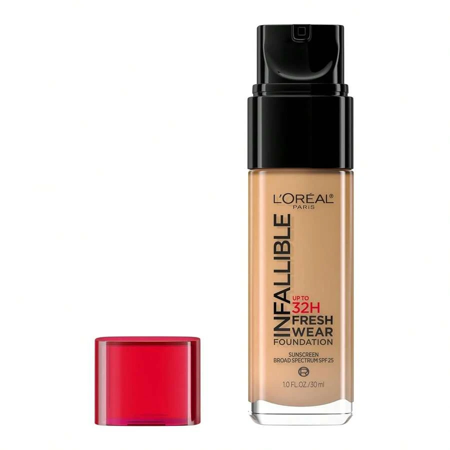 L’Oreal Paris L'Oreal Paris Makeup Infallible Up To 32 Hour Fresh Wear Lightweight Foundation, 411 Beige Ivory, 1 Fl Oz, Packaging May Vary-Father's Day - 485 金太陽 - 查看 1