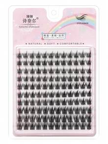 120 Clusters Curly Cartoon Style Segmented False Eyelashes, Natural Clustered False Eyelashes, Cartoon Style Reusable, Suitable For Various Occasions False Eyelash Clusters And Segmented False Eyelashes - C - View 5