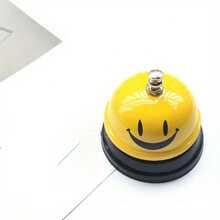 Metal Call Bell, Desktop Bell, Service Bell, Electroplated Surface, Suitable For Hotel, School, Restaurant And Warehouse Desktop Service Bell, Graduation And Back To School Season Gift - Yellow - View 7