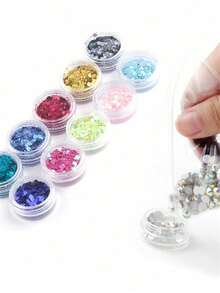3/10/20/50Pcs Round Empty Jars With Lids, Leak-Proof Portable Storage Containers For Cosmetics, Jewelry & Powder, Travel & Home Use, Holiday Gifts - Clear - View 4