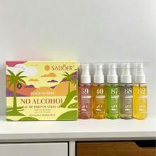 5入/40ml 綜合香調無酒精香氛噴霧組，持久細霧，便攜旅行裝衣物清新噴霧，5種香調，溫和不刺激配方，適用於日常、工作、約會、旅行及休閒聚會 - A - 查看 12