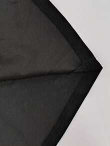 Basrey Vestido de noche de sirena con escote en V sin tirantes, abertura alta en la espalda y adornos de strass, perfecto para cenas formales y ceremonias, fiestas y bodas - Negro - Ver 8