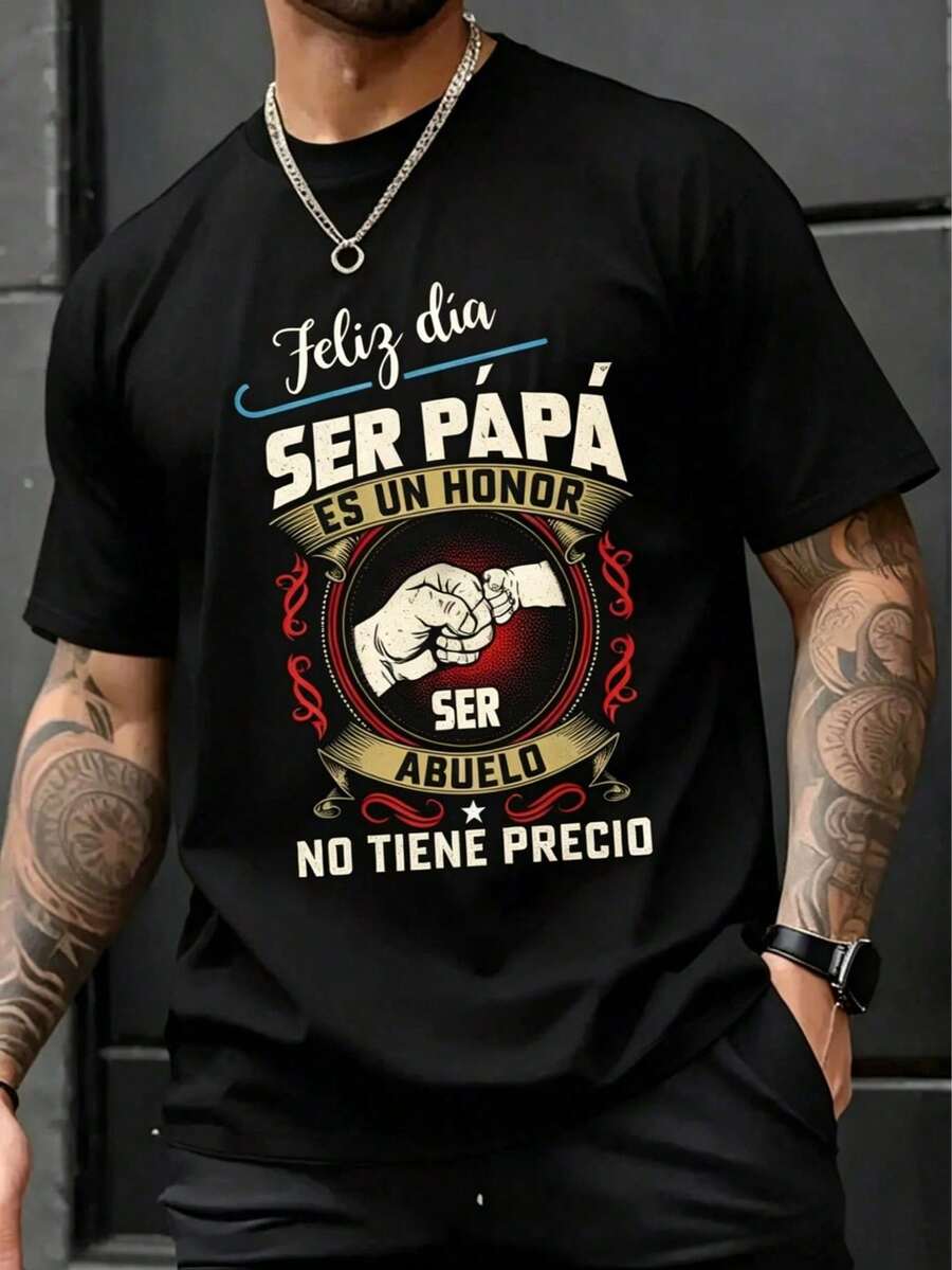 Men's Summer T-Shirt | Father's Day Gift, Gift For Dad - Dark Grey - View 1