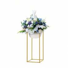 10Pcs 23.6'' Tall Gold Metal Flower Stand For Wedding Table Centerpieces Decor - 10*Flower Stands - View 10