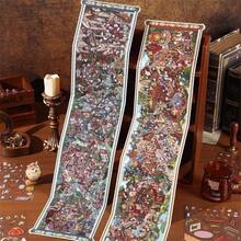 18pcs Cute Style DIY Mini House Stickers, Scene Sticker Collection (16 Stickers, 1 Base Card, 1 Instruction Manual), Decorative DIY Landscape Stickers, 3D Miniature House Scene Stickers, Scenery Stickers, Scene Stickers, Notebook Stickers, Hand-Sorted Mini House Scene Stickers, Reusable - A - View 8