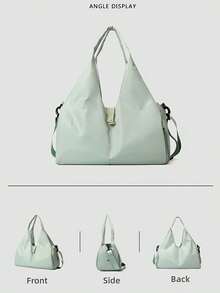 1pc New Large-Capacity Travel Bag/Yoga/Sports Bag With Wet And Dry Separation, Women's Sports And Fitness Training Bag, With Shoe Compartment, Short Trip Travel Luggage Bag, Large Capacity Travel Bag, Lightweight Travel Storage Bag. - Multicolor - View 6