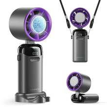 2026 New Model Convenient Ice Compress Fan, Mini Handheld Fan, 1-199 Adjustable Wind Speed Gears, USB Rechargeable Pocket Portable Small Fan, Lightweight & Suitable For Travel, Outdoor Activities, Beaches, Offices And Daily Commutes. - Multiple Styles - View 8
