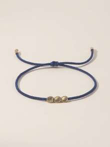 YAUKIA Pulsera de Piedra Natural Boho Creativa, Trae Paz al Entorno, Joyería Minimalista de Verano para Yoga y Meditación - Azul Marino - Ver 1
