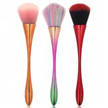 MyAoKuE-Up 1/2/3 Stück gebogene, taillenähnlich geformte flauschige Make-up-Pinsel, weiche synthetische Borsten, mehrfarbige Gesichts-Pinsel, multifunktionale Applikatoren für Rouge, Bronzer, Highlighter und Fixierpuder, für tägliches DIY-Make-up, Outdoor und Reisen - Verschiedenfarbig - Übersicht 10