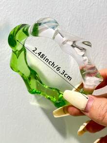 1 pieza Nuevo brazalete de color caramelo con contraste de diseño múltiple, material de resina, brazalete bohemio con espaciador envuelto, color vibrante, adecuado para joyería de capas diaria de mujeres - Multicolor C - Ver 5