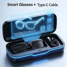 Smart Bluetooth Glasses Anti-Shake Outdoor Sports Wearable  Multifunctional Wireless Audio With Intlligent Voice Assistant - 黑色的 - 查看 2