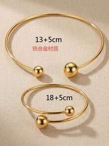 1 Par Conjunto De Accesorios De Cuello Nuevo De Otoño E Invierno - Amarillo Oro - Ver 4