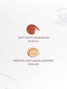 Rare Beauty Warm Radiance Mini Duo Soft Pinch Liquid Blush Resilience + Positive Light Luminizer Exhilarate Buildable Dewy Glow Long Lasting Mini Trial Cheek Makeup Gift Kit - Liquid Blush 3.2ml + Liquid Luminizer 2.5ml - View 2