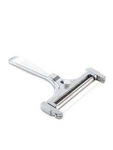 1pc Stainless Steel Cheese Slicer With Adjustable Wire, Heavy Duty Metal Cheese Cutter For Block Cheese And Butter, Adjustable Thickness Wire Cheese Knife, Charcuterie Board Entertaining Cooking Kitchen Gadget - View 4