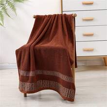 4 Pack 100% Pure Cotton Towel Set 2Pcs Bath Towels 70*140cm + 2Pcs Hand Towels 35*75cm, Soft Skin Friendly High Absorbent Lint Free Towels For Home Gym Travel Gift - Brown - View 5