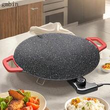Electric Grill Pan – Large, Non-Stick Grill Pan With Even Heat Distribution, Easy To Clean, With Red Handle, Suitable For Indoor Grilling, Perfect For Family Gatherings, A Great Grilling Accessory, Stylish Kitchenware Cookware. - 查看 4