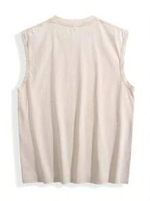 Men Tank Tops - Apricot - View 2