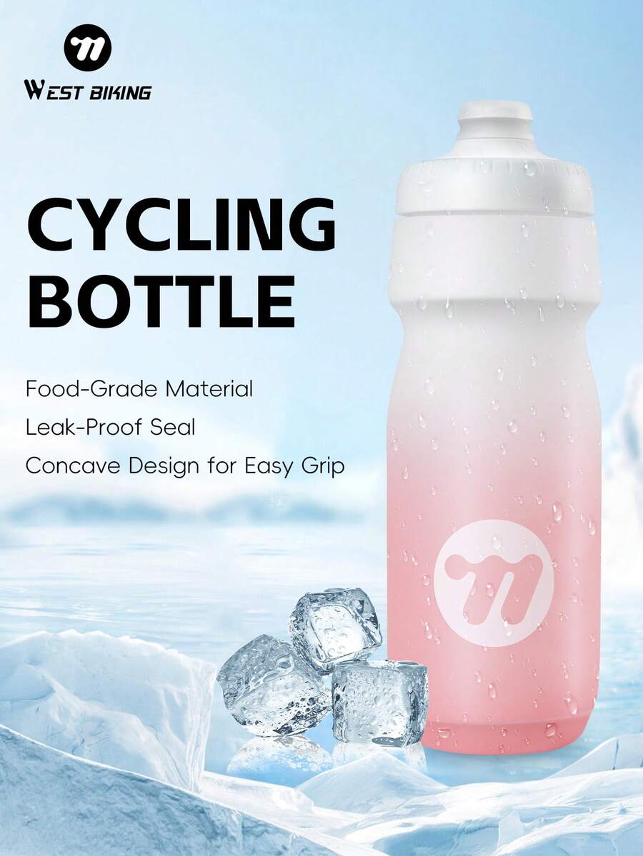 WEST BIKING Cycling Water Bottle 550/650ml Ultralight Leak-Proof Squeezable Taste-Free Gradient Bottle Camping Hiking Sports Bicycle Kettle - Multicolor - View 1