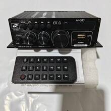 AK380 RV Stereo Amplifier 2-Channel 12V Car Audio Power Amplifier, Designed For RVs And Campers, Stable Output For Long Trips, Compact Metal Housing, Clear Sound Quality For RV Living Space, Travel And Outdoor Driving (Battery Not Included) - Black - View 14