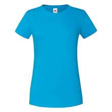 Fruit Of The Loom Womens/Ladies Iconic 150 T-Shirt - 天藍色 - 查看 1