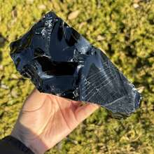 1件隨機大塊粗糙黑曜石，天然未拋光原石，適合DIY雕刻、裝飾飾品、教育標本 - 非常適合水族箱美學裝飾，也是給自然愛好者的獨特禮物，水族箱石頭裝飾，地質禮物，DIY，礦物 - 黑色 - 查看 13