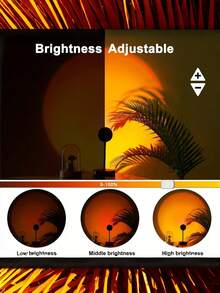 Lampu Senja dengan Kontrol Jarak Jauh 16 Warna, Colokan USB, Lampu Malam Proyektor yang Dapat Diputar 180°, Lampu Suasana Estetis untuk Dekorasi Kamar Tidur & Latar Belakang Selfie, Remote Membutuhkan 2 Baterai AAA (Tidak Termasuk) - sambungan universal baja RGB - View 7
