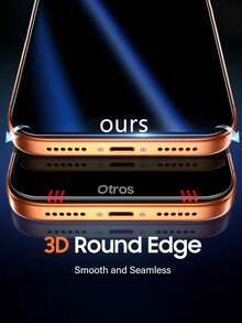 2-In-1 Set: 1pc Privacy Tempered Glass Screen Protector + 1pc HD Tempered Glass Screen Protector. Scratch-Resistant, Shock-Proof, Oleophobic Coating, Smooth Touch. Compatible With IPhone X/XR/11/12/13/14/15/16/16 Plus/16 Pro/16 Pro Max/16 E/17/17 Air/17 Pro/17 Pro Max Series. Phone Accessories, Compatible With Phone Cases. - Clear - View 3