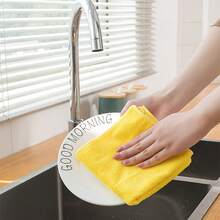 1/5/10/15/20/30pcs Multi-Color Microfiber Cleaning Towel Set - Kitchen Cleaning Cloth, Mixed Colors, Bamboo Fiber, Super Absorbent, Lint-Free, Oil-Resistant, 9.8"*9.8", Kitchen, Bathroom, Home Supplies - Multicolor - View 5