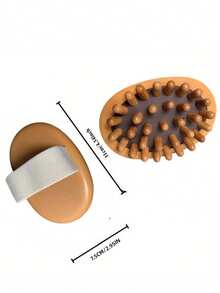1/2pcs Massage Comb/Pad Brush, Body Massage And Therapy Tool, Relieves Fatigue And Soreness, Skin Laxity, Reduces Fat Accumulation, Promotes Lymphatic And Blood Circulation, Eliminates Edema. Can Be Used As Dry Brush To Remove Dead Skin. Air Cushion Suitable For Essential Oil And Sunbathing Massage. Can Be Used During Beauty Care, Skincare, Spa And Bathing - Multicolor - View 5