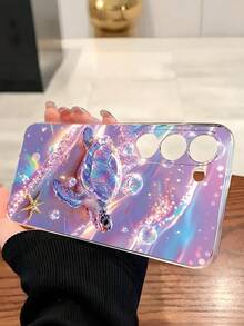 1個亮片夢幻海龜海星泡泡手機殼 柔軟防護套 適用於華為 榮耀 Galaxy A04e/12/A13/A14/A34/A50/A52/A53/A54/S21/S22/S23/S24/S25/S25Ultra/S25FE/S26/S26 PLUS/S26 ULTRA/S26 EDGE/ 6A/7A/8A/ 12T/13T/15T/15 TPRO, [國際版非本地版] - 無色 - 查看 3