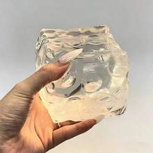 1個大號 10cm X 10cm 透明蜂蜜擠壓起司壓力緩解玩具，柔軟觸感便攜式減壓玩具，節日禮物（隨機顏色）捏捏樂 - 彩色 - 查看 2