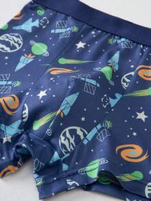 Tween Boy 8-Pack Mid-Waist Boxer Briefs, Fits Ages 8-12 - Multicolor - View 6