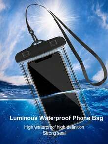 1pc Minimalist Universal PVC Waterproof Phone Pouch, Phone And Wallet Underwater Bag, Essential For Outdoor Camping And Travel, Practical Gift For New Year, Valentine's Day, Graduation - Multicolor - View 7